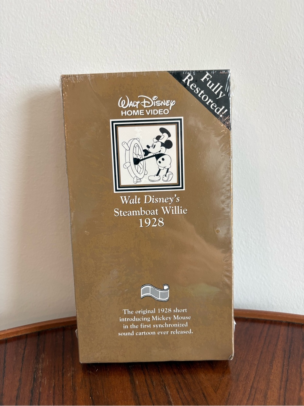 Vintage Walt Disney Steamboat Willie 1928 VHS Fully Restored Sealed Mickey Mouse